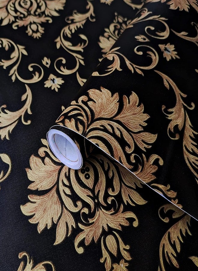 RedChimes Self-Adhesive Wallpaper Waterproof Old Furniture Vinyl Stickers Wooden Door Wardrobe Desktop PVC Wall Papers 45 X 304 CM- (Flower Style-7) - Image 1
